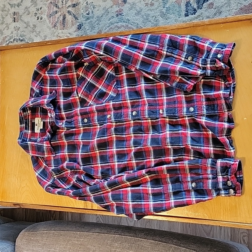 Woolrich vintage plaid button down flannel jacket M